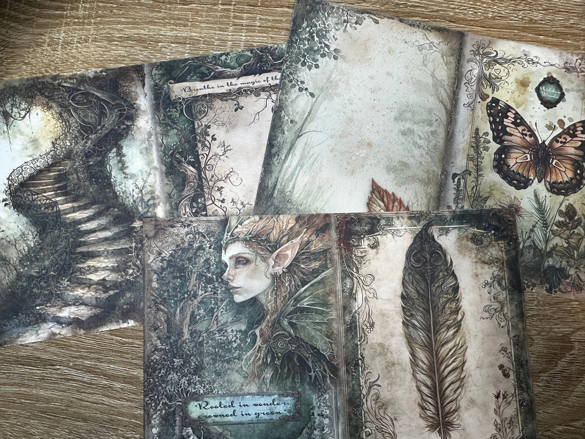 The Wychwood Junk Journal Bundle ~ Fantasy Forest Journaling Kit