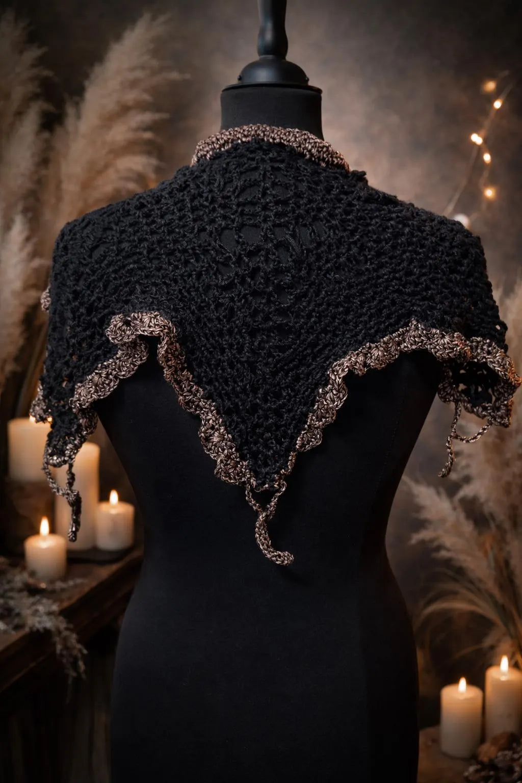 Mourning Wing Shawl - Crochet Pattern