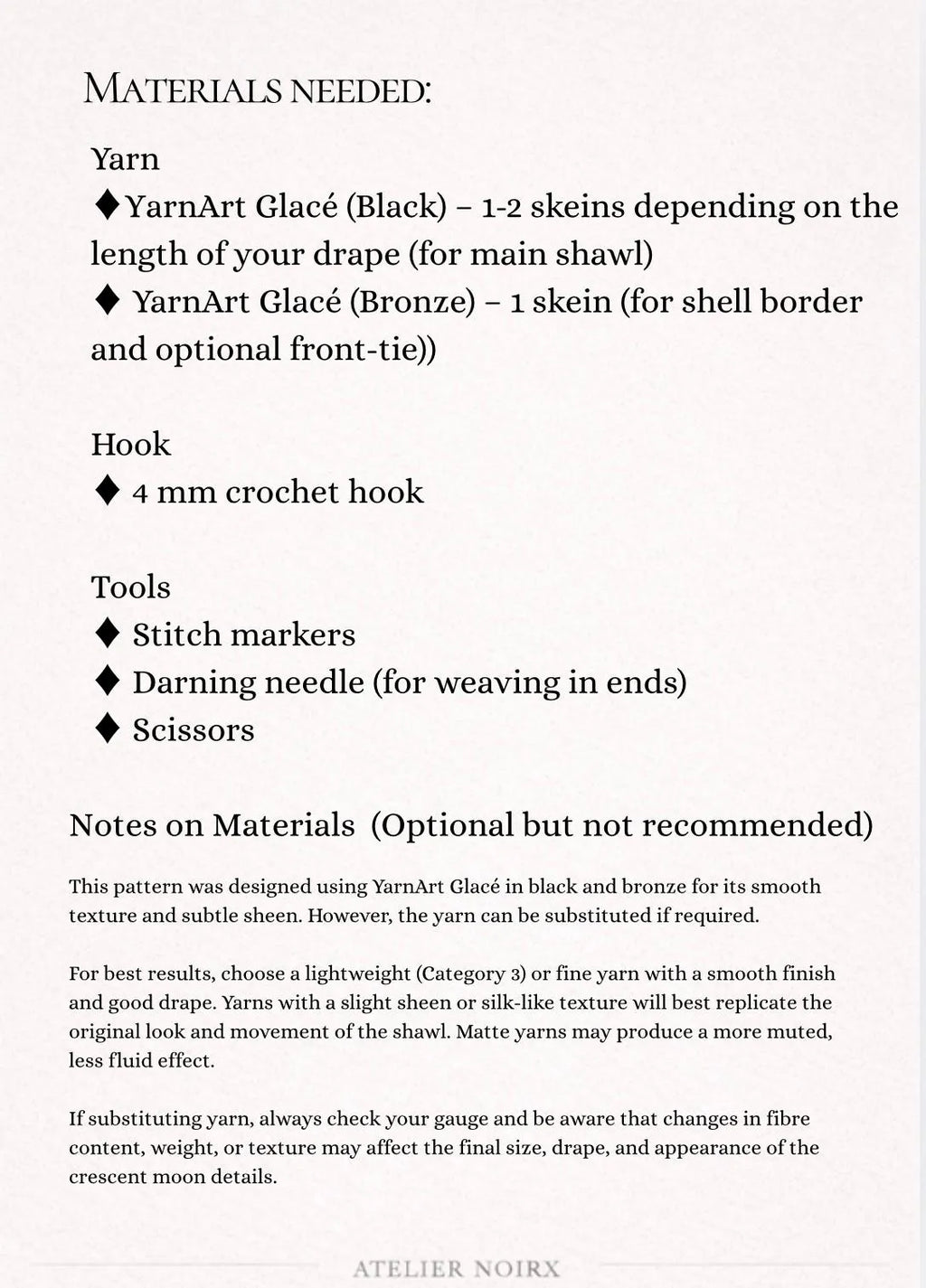 Mourning Wing Shawl - Crochet Pattern